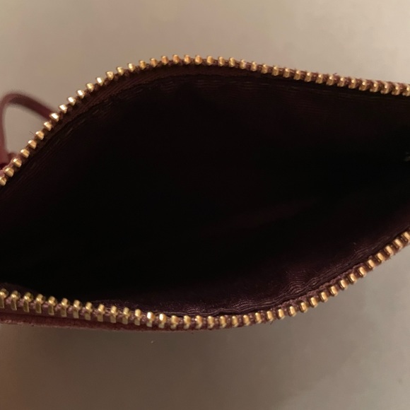 NWOT Coach Plum Suede Wristlet Pouch - Picture 4 of 5